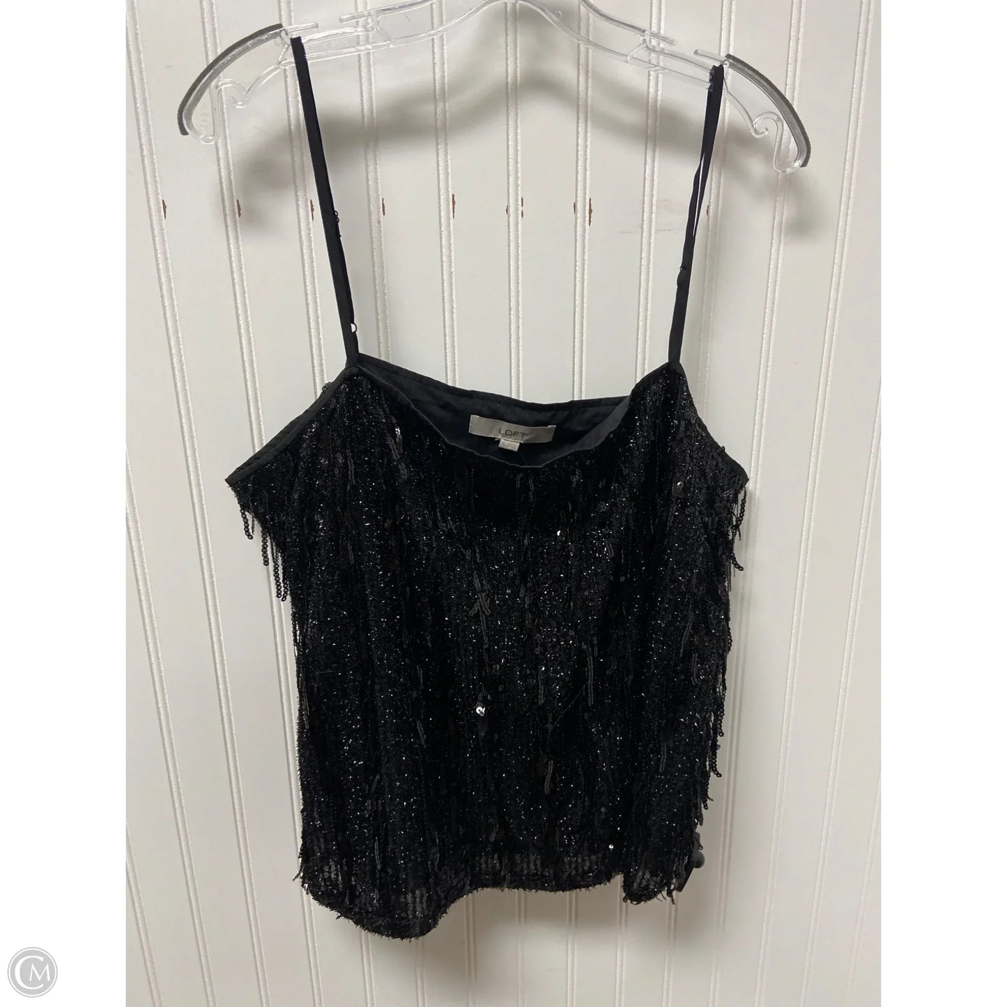 Top Sleeveless By Loft In Black, Size: Xl