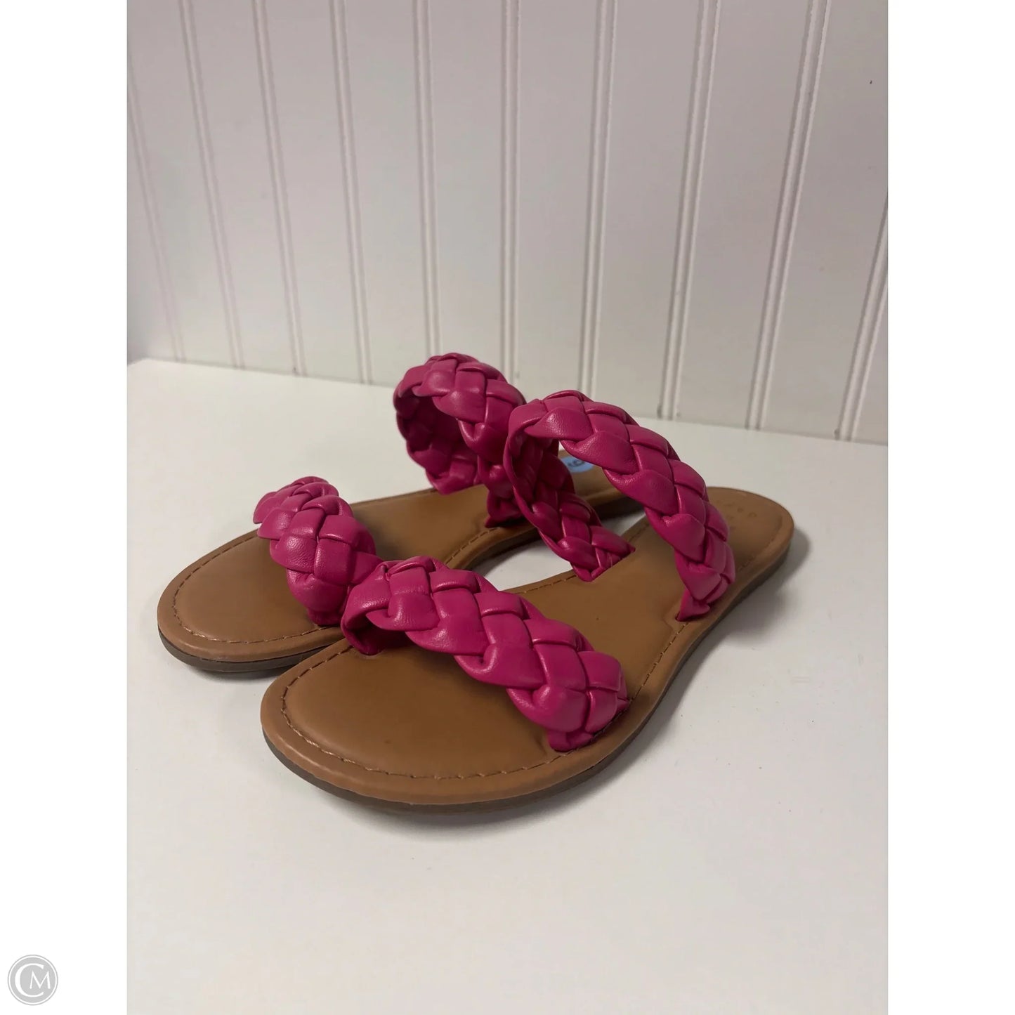 Sandals Flats By A New Day In Pink & Tan, Size: 6