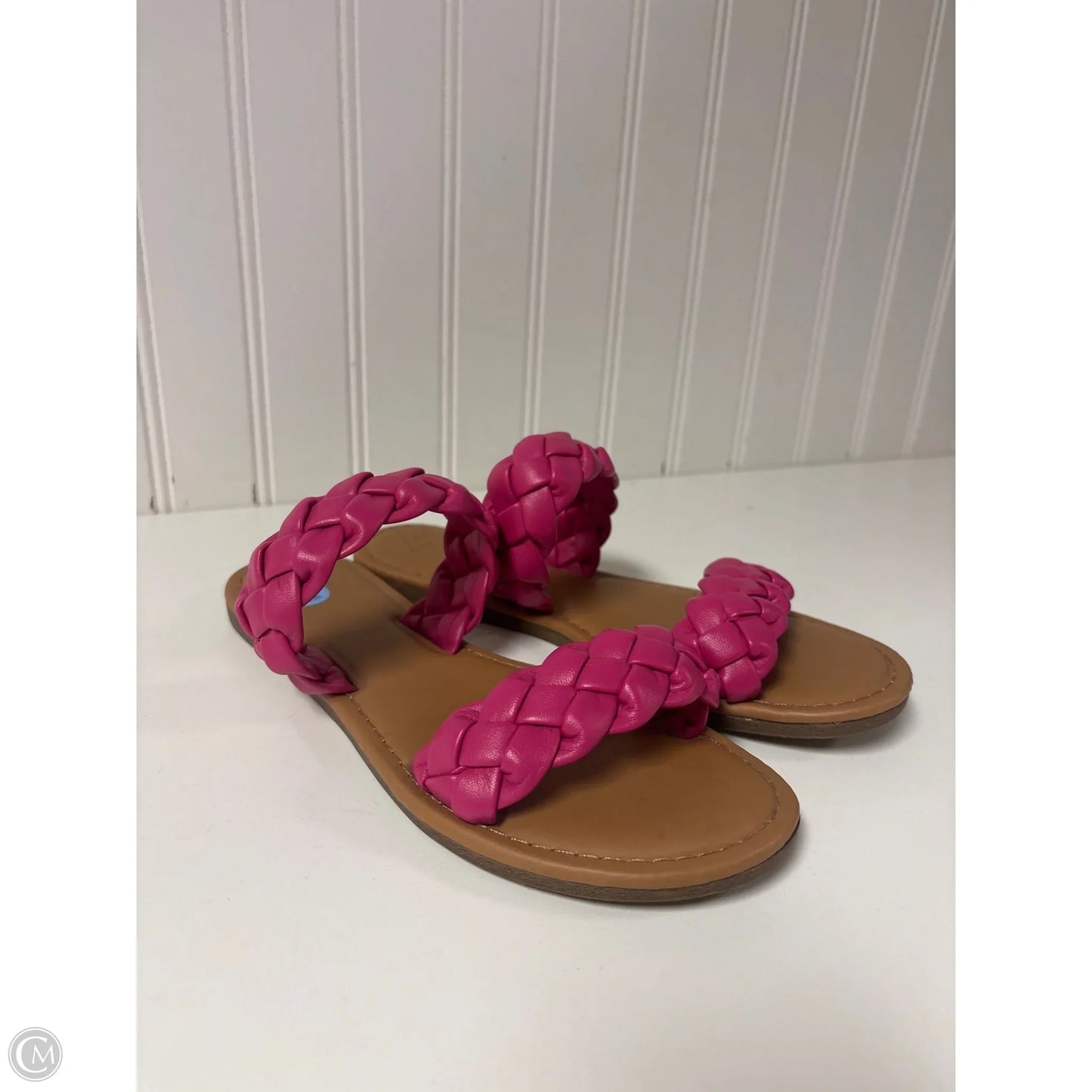 Sandals Flats By A New Day In Pink & Tan, Size: 6
