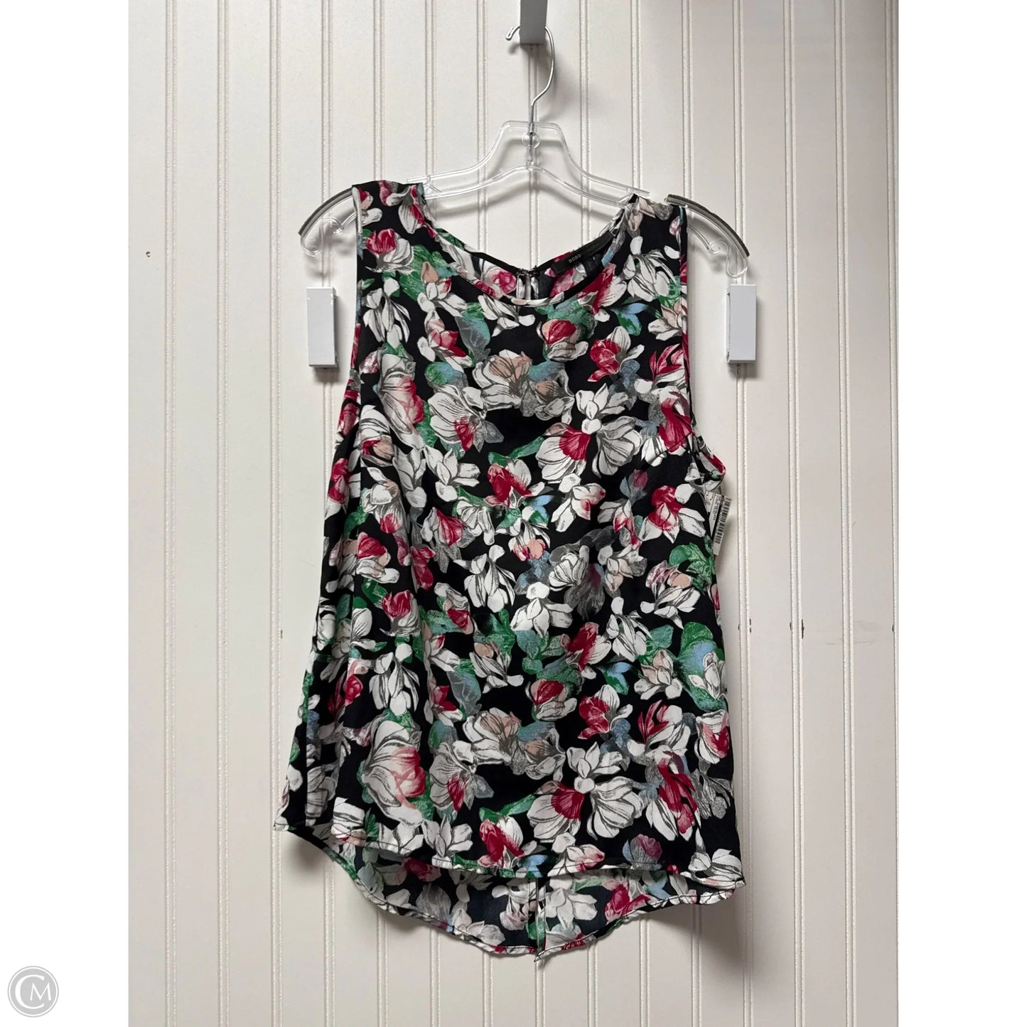 Top Sleeveless By Bcbg In Floral Print, Size: L