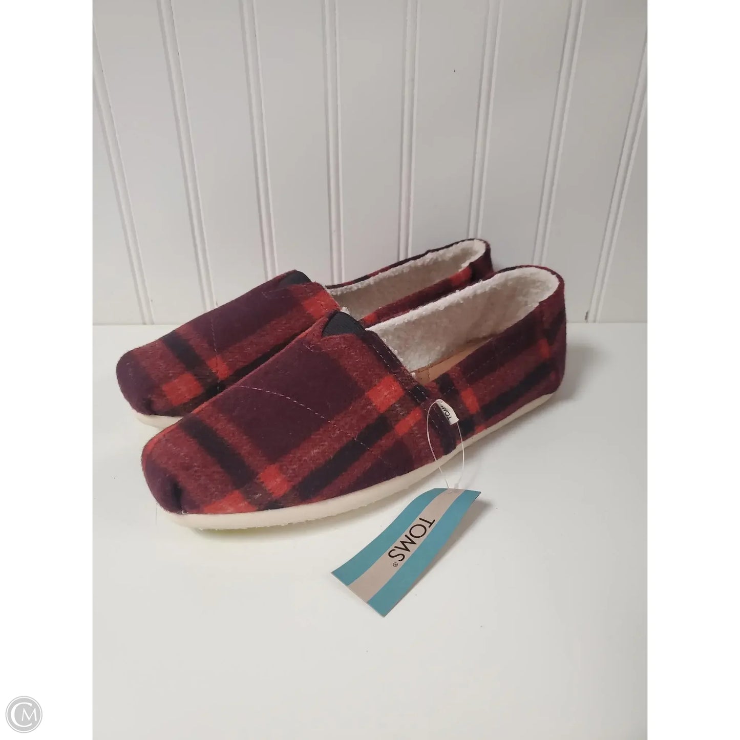 Shoes Flats By Toms In Red, Size: 8.5