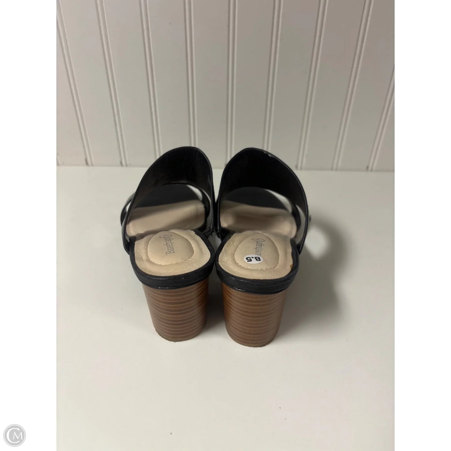 Sandals Heels Block By Bare Traps In Black, Size: 8.5