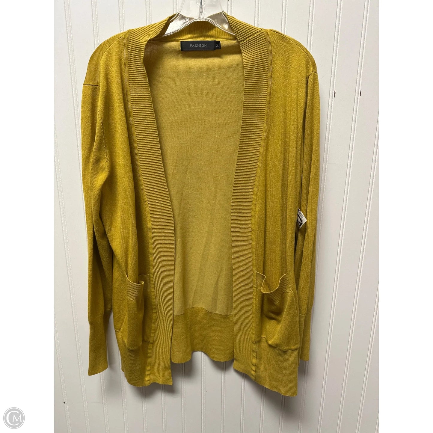 Cardigan By Clothes Mentor In Yellow, Size: M