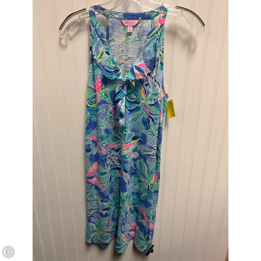 Dress Designer By Lilly Pulitzer In Blue & Pink, Size: Xs