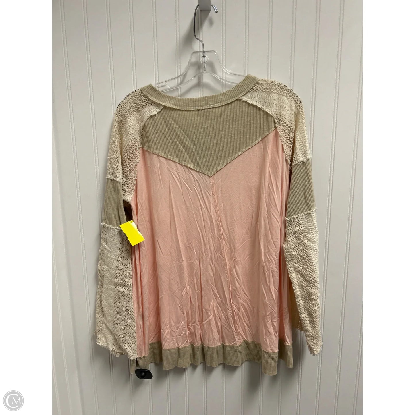 Top Long Sleeve By Pol In Pink, Size: S