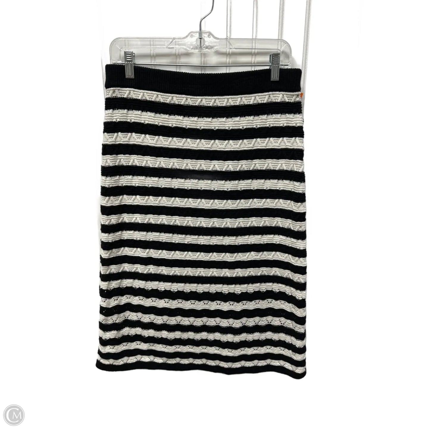 Skirt Midi By Talbots In Black & White, Size: M