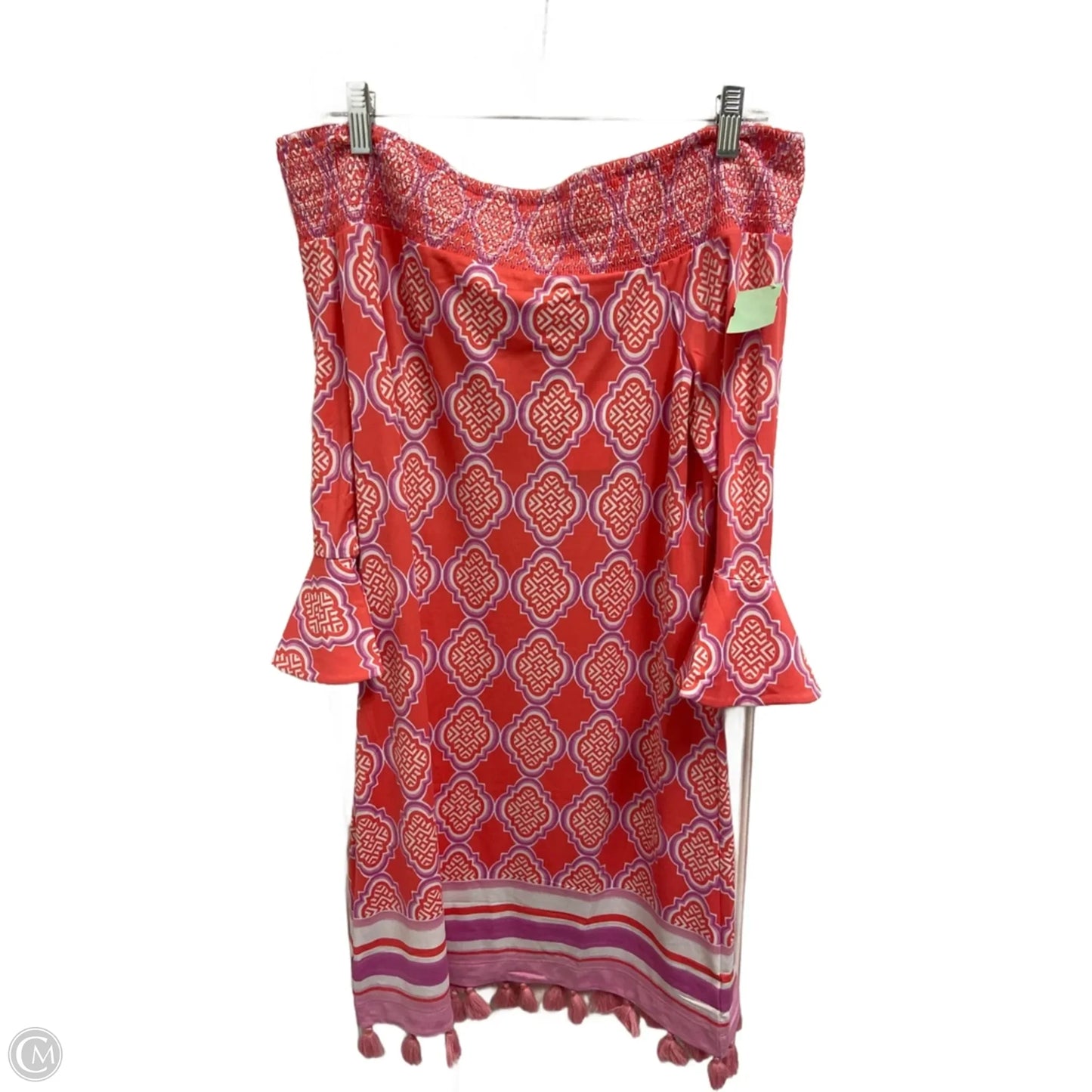 Dress Casual Midi By Cabana Life In Pink, Size: L
