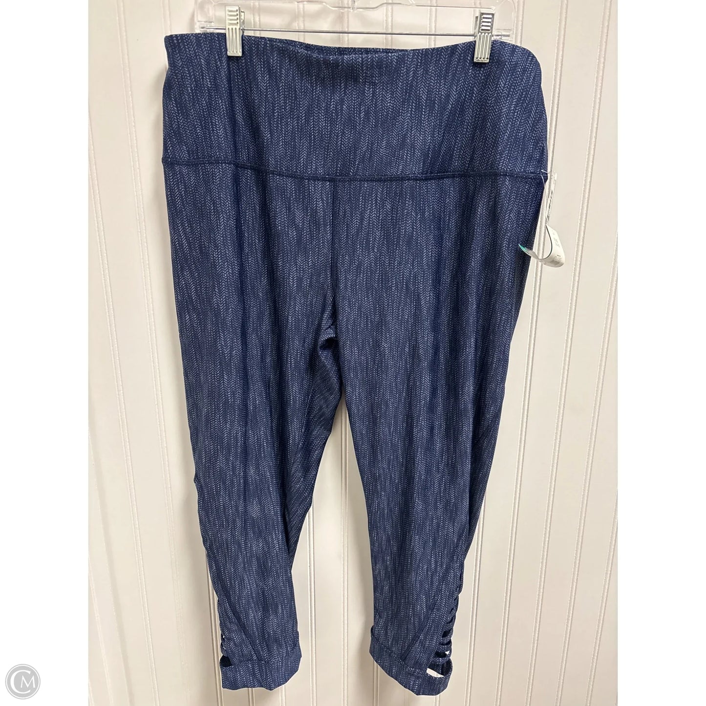 Athletic Leggings By Danskin In Blue, Size: 18