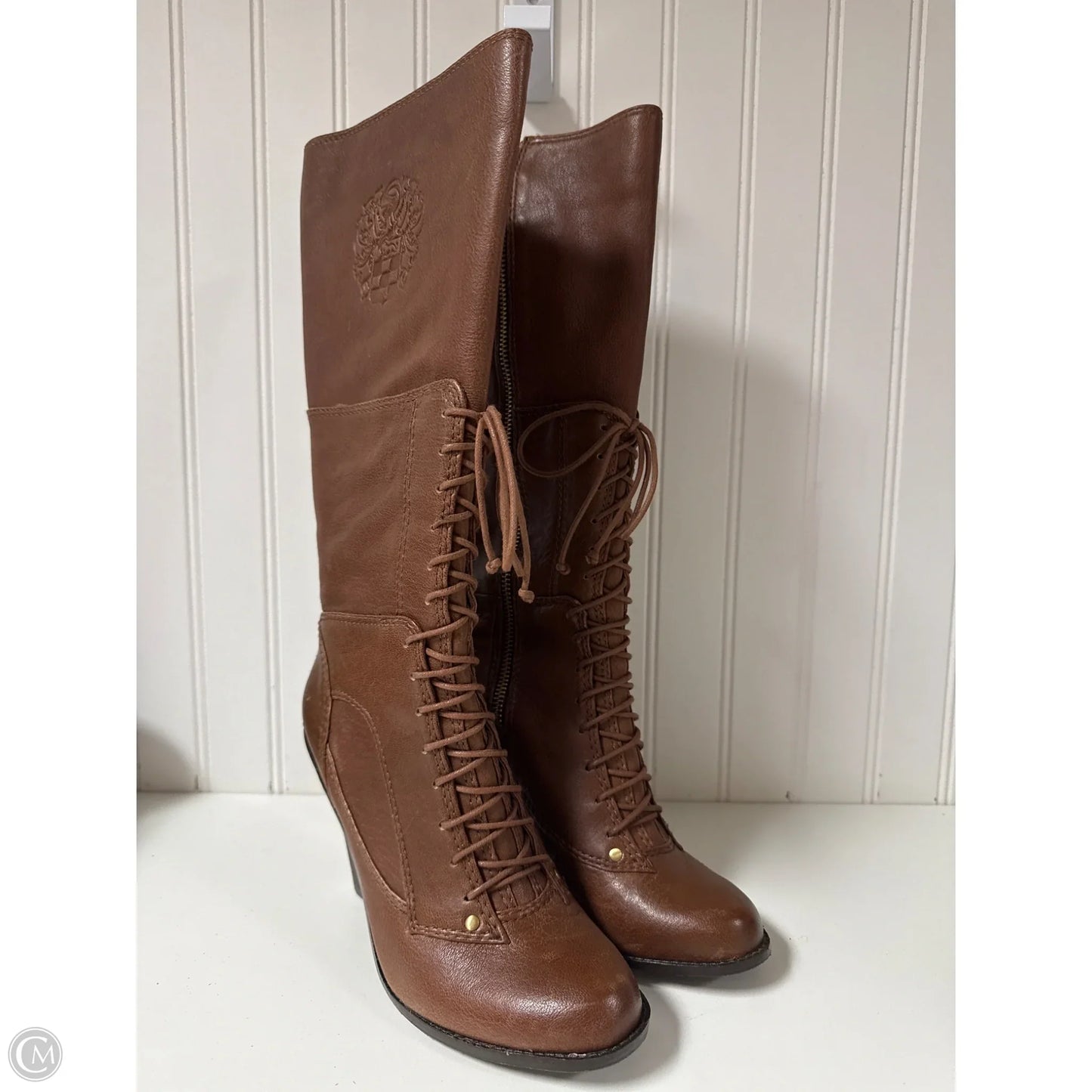 Boots Knee Heels By Vince Camuto In Brown, Size: 6