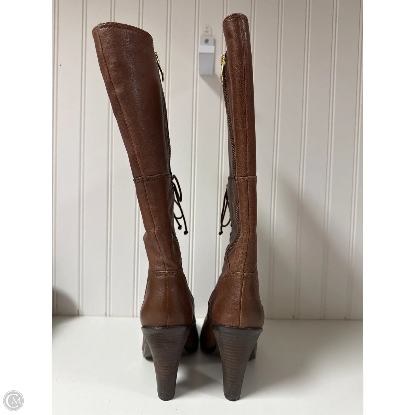 Boots Knee Heels By Vince Camuto In Brown, Size: 6