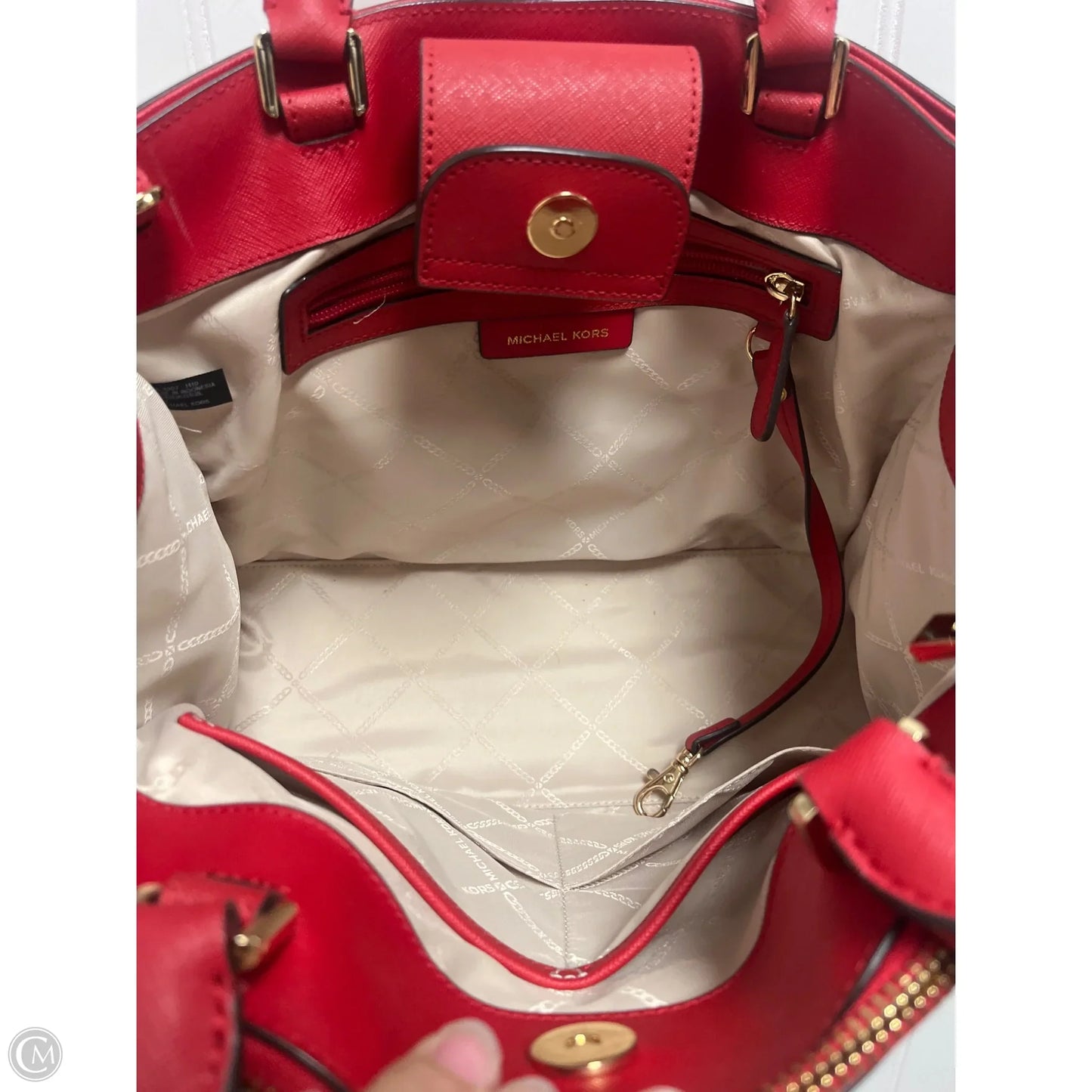 Handbag Designer By Michael Kors, Size: Large