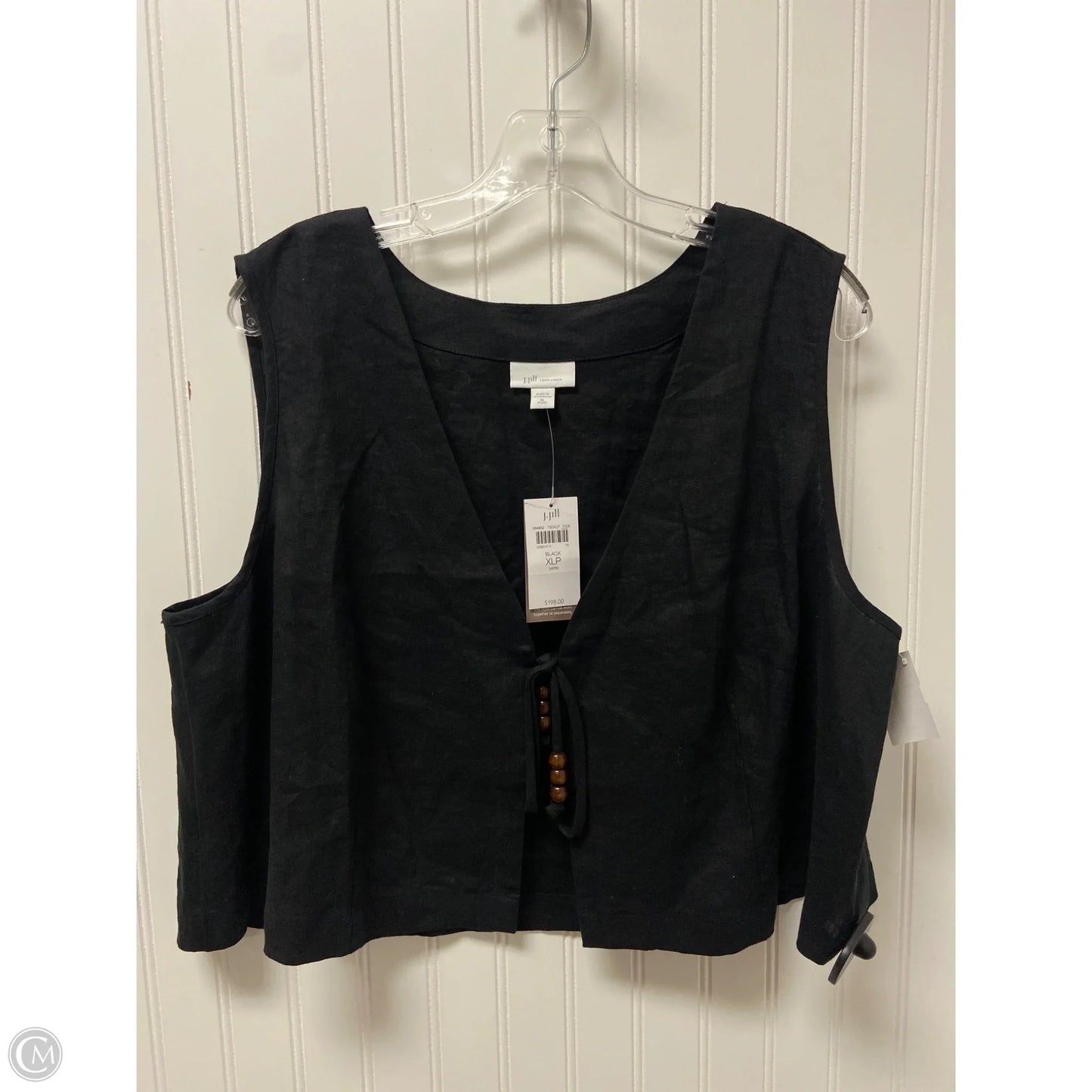 Top Sleeveless By J. Jill In Black, Size: Xlp