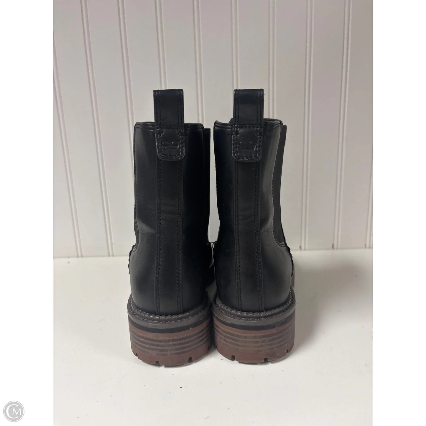 Boots Ankle Flats By Crown Vintage In Black, Size: 7