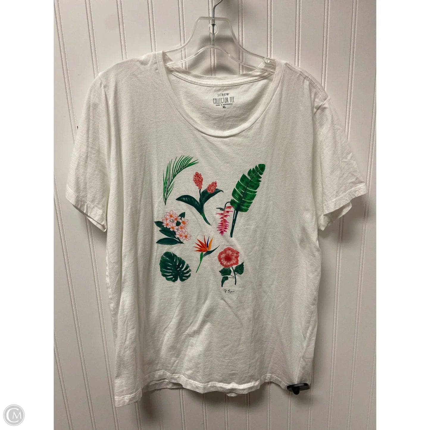 Top Short Sleeve Basic By J. Crew In White, Size: Xl