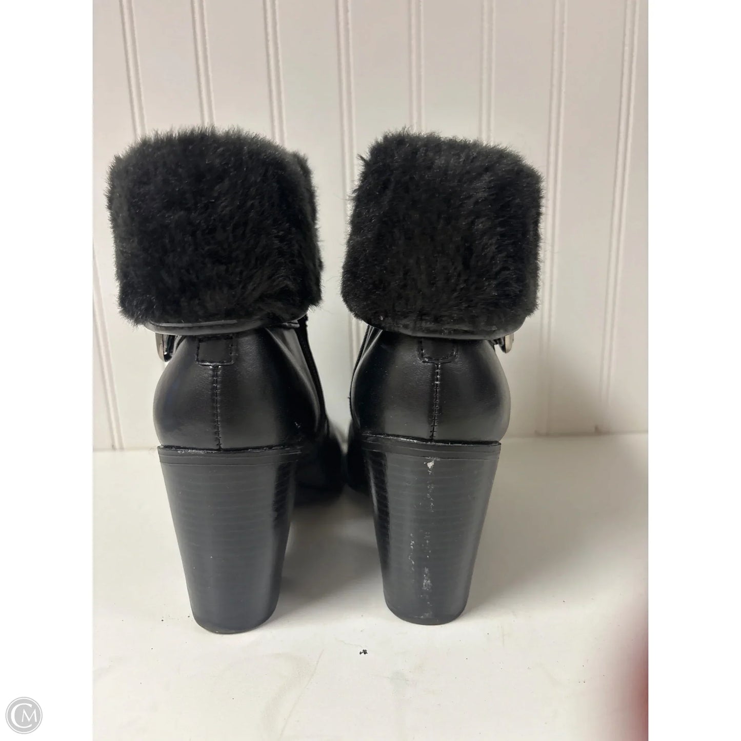 Boots Ankle Heels By Croft And Barrow In Black, Size: 10