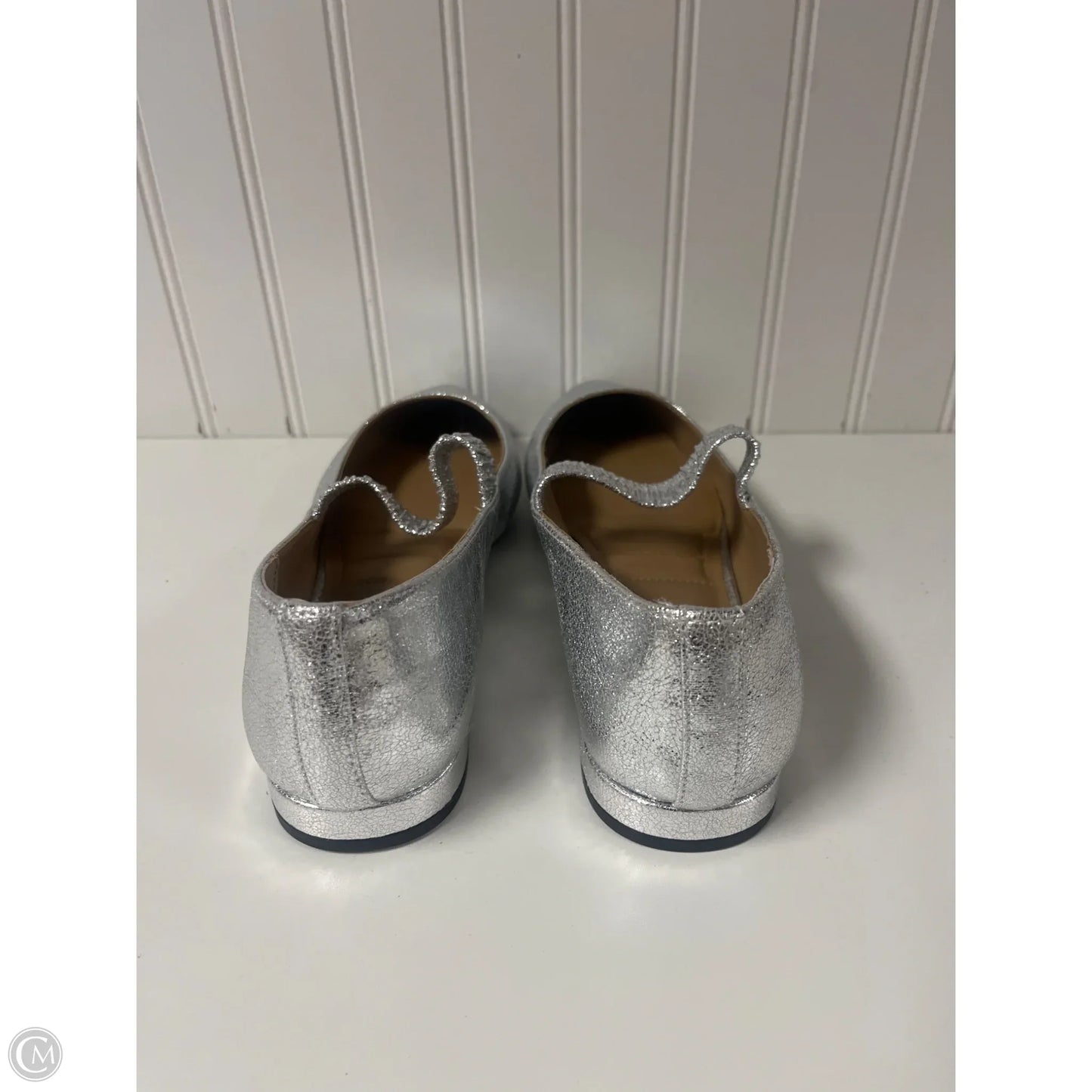 Shoes Heels Block By Kelly And Katie In Silver, Size: 9