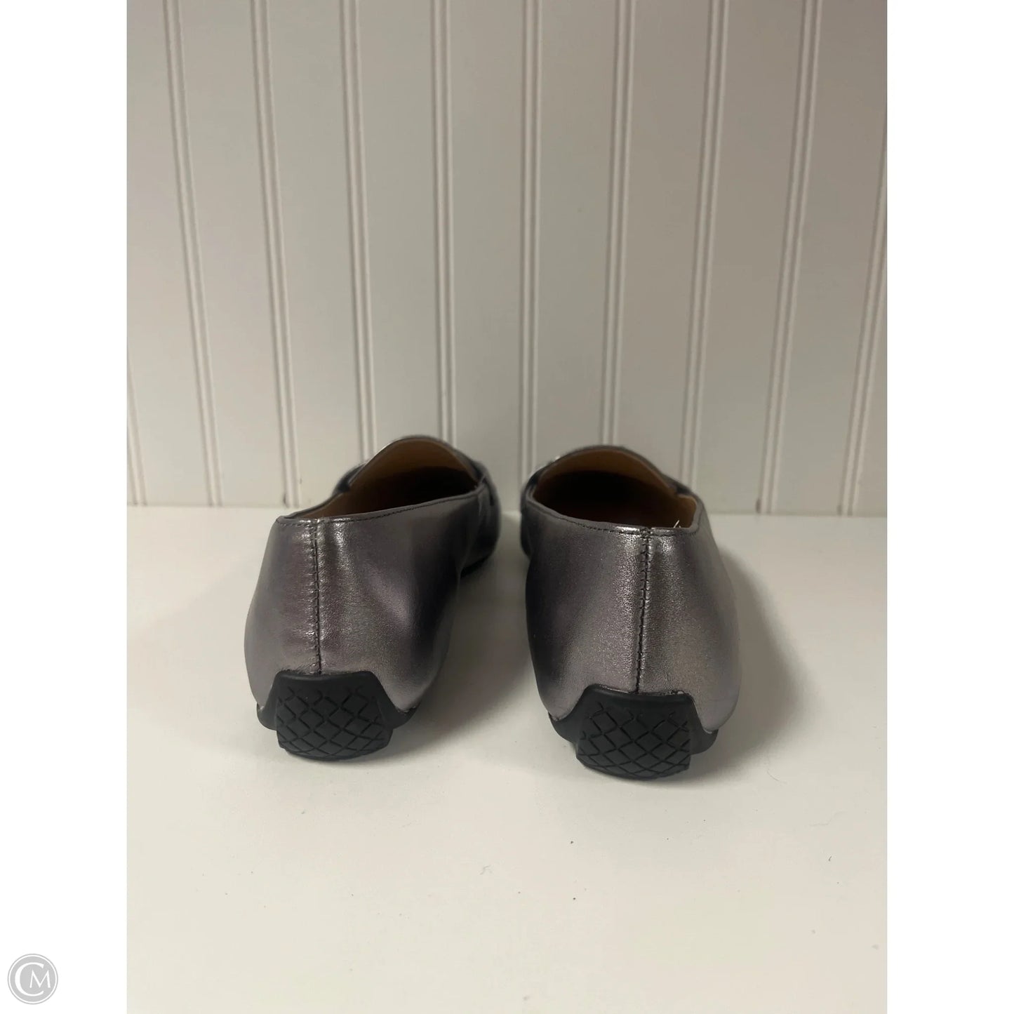 Shoes Flats By Talbots In Silver, Size: 9
