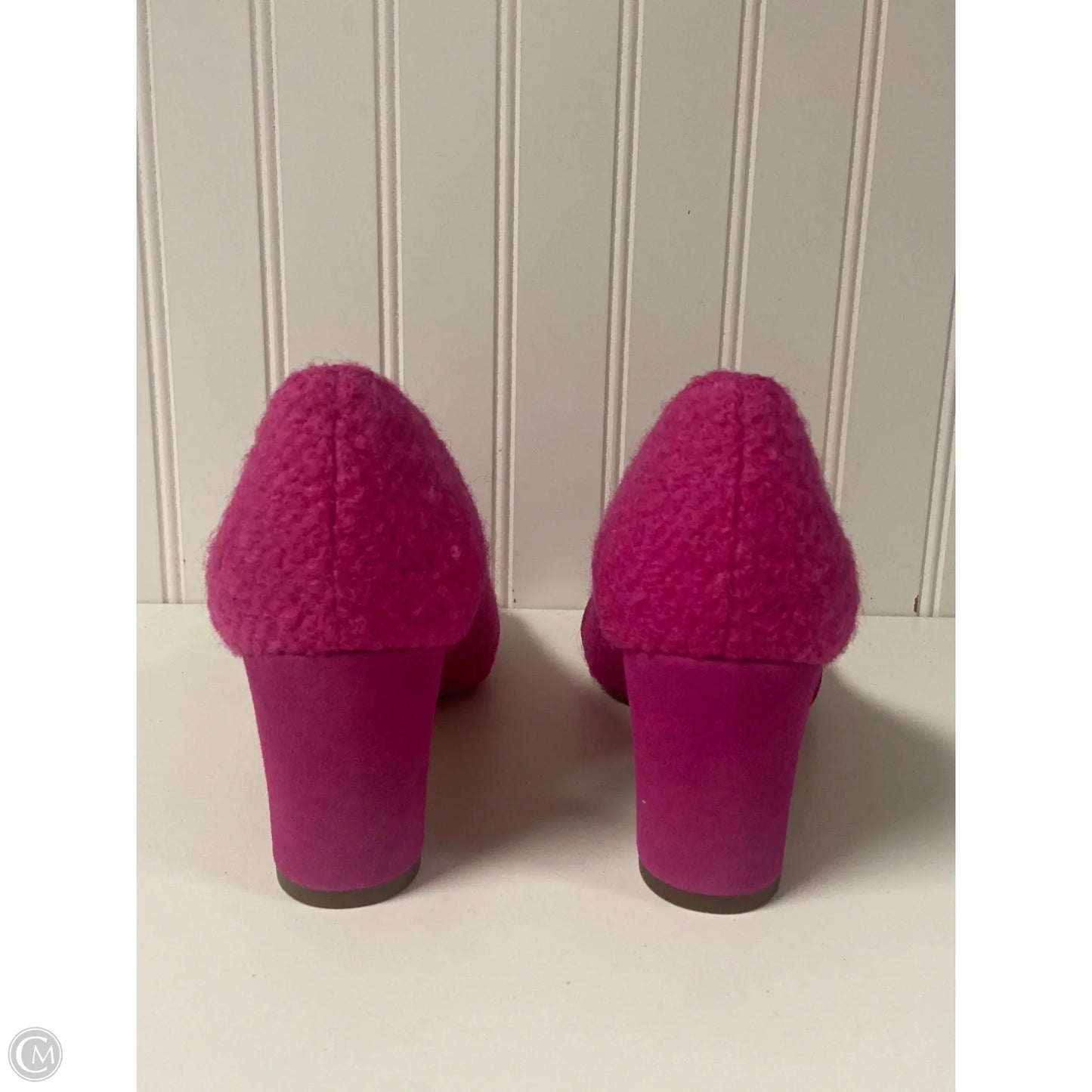 Shoes Heels Block By Talbots In Pink & Purple, Size: 7