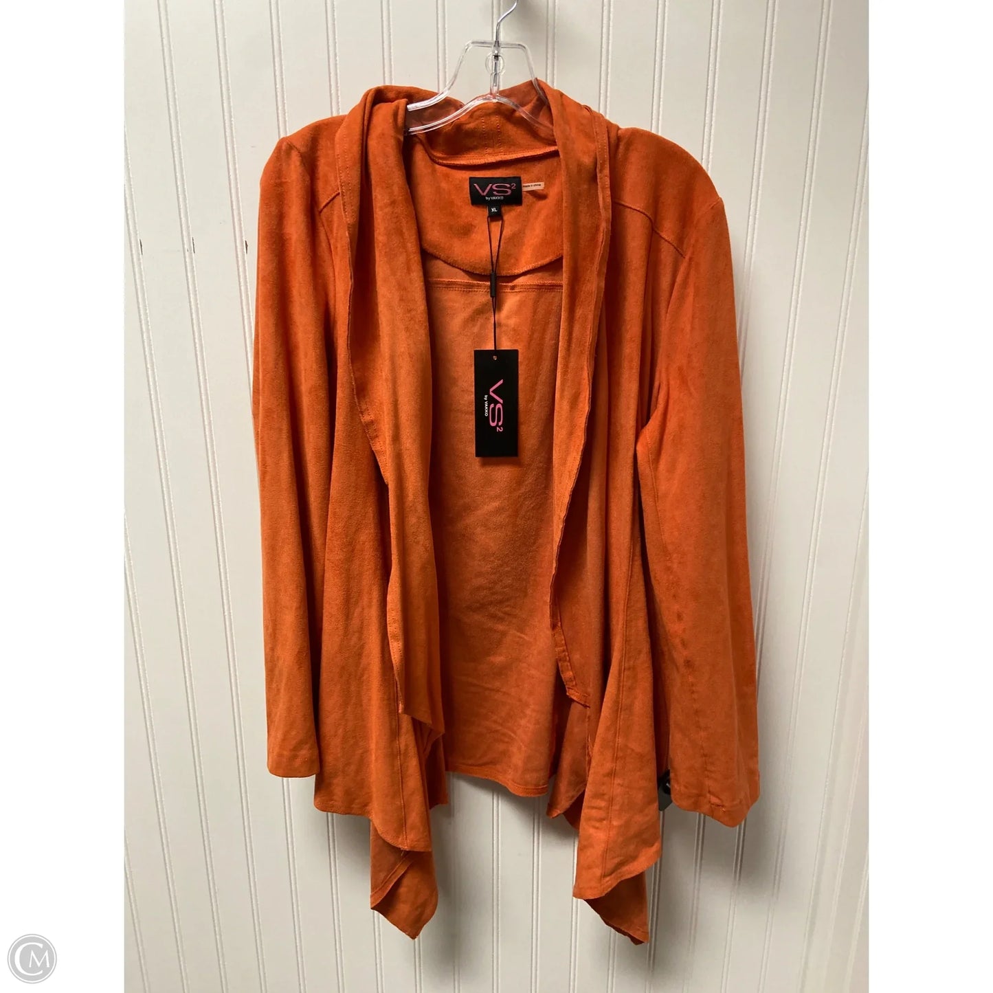 Jacket Shirt By Clothes Mentor In Orange, Size: Xl