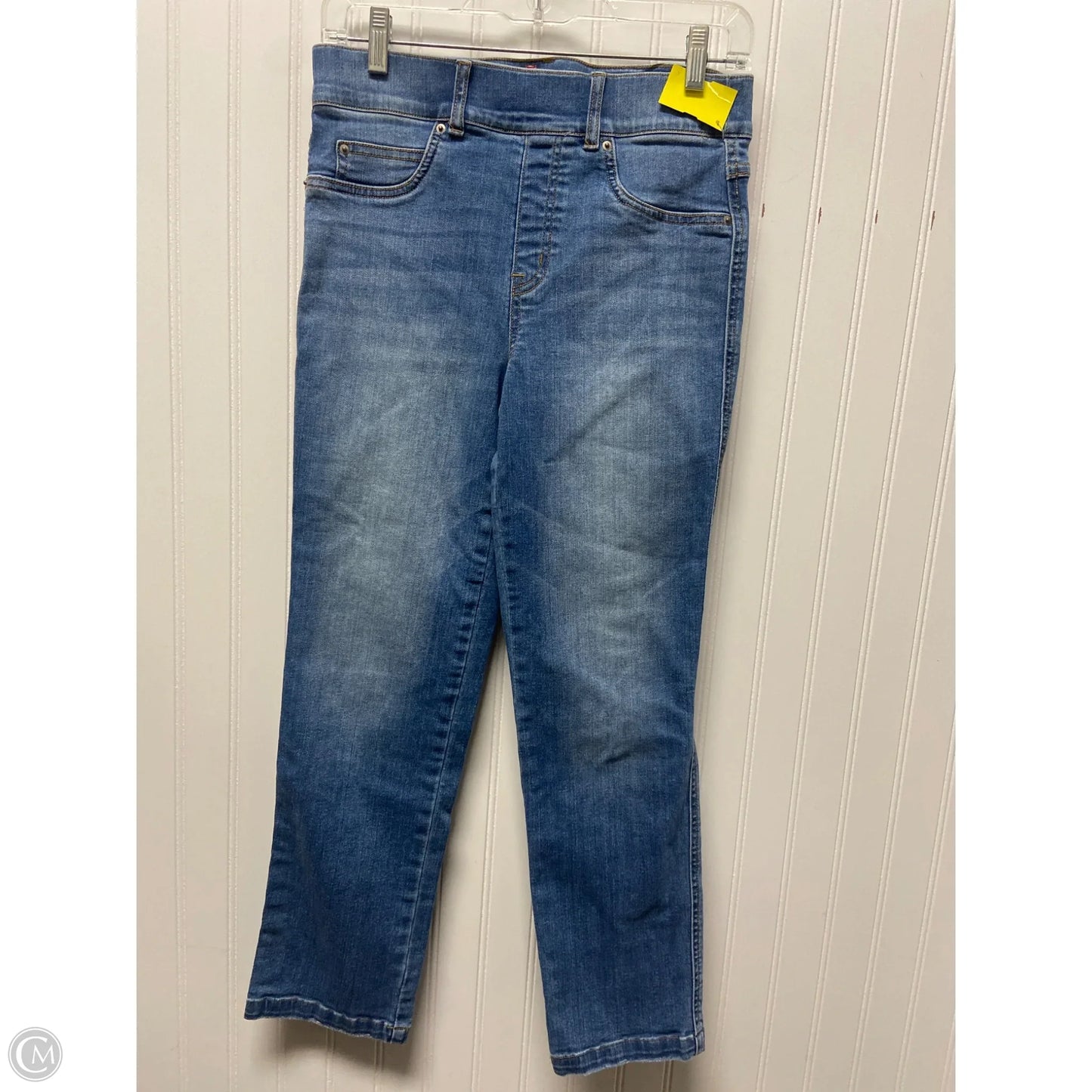 Jeans Straight By Spanx In Blue Denim, Size: 6