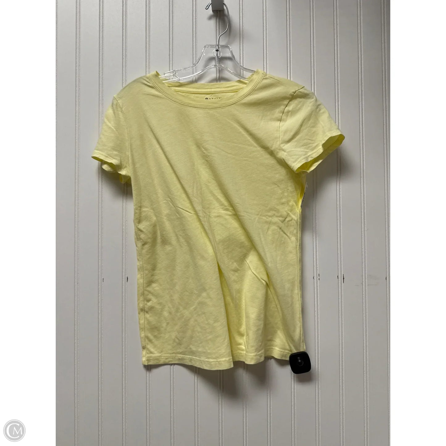 Athletic Top Short Sleeve By Athleta In Yellow, Size: S