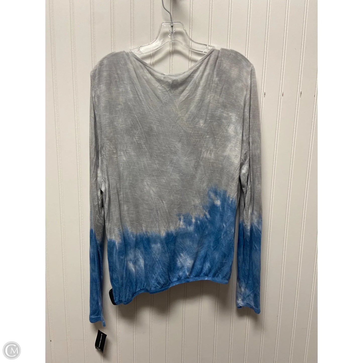 Top Long Sleeve By Inc In Blue & Grey, Size: Xl