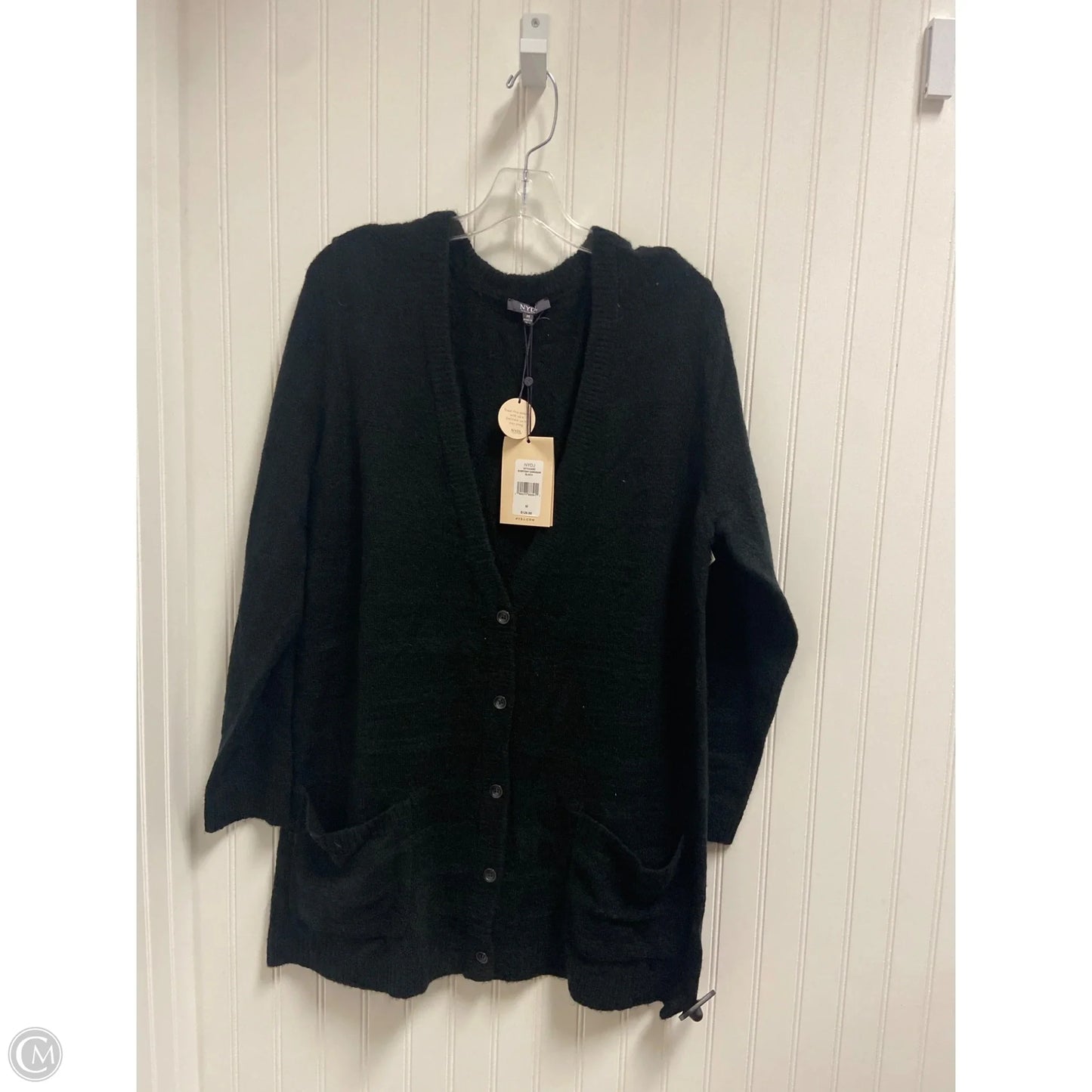 Sweater Cardigan By Not Your Daughters Jeans In Black, Size: M