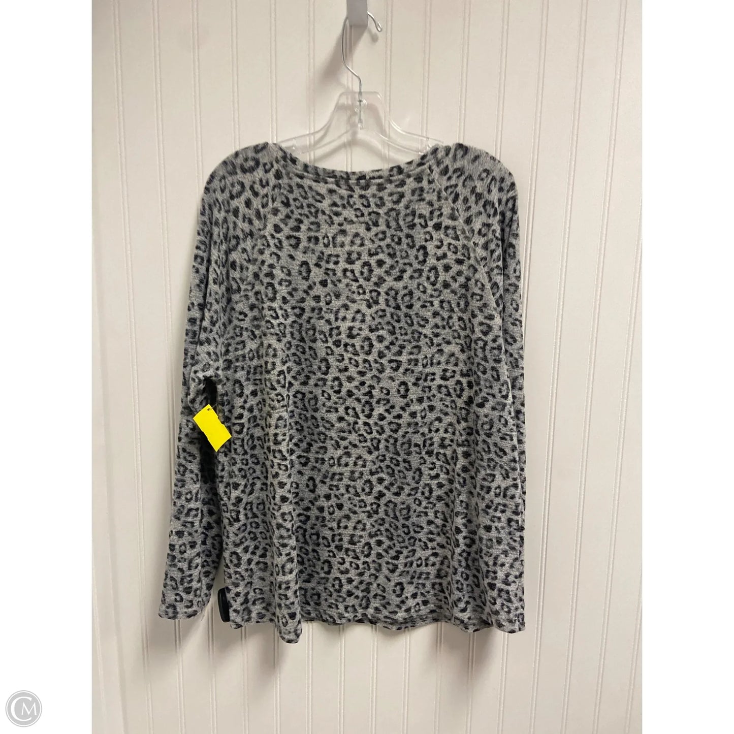 Top Long Sleeve By Chicos In Animal Print, Size: L
