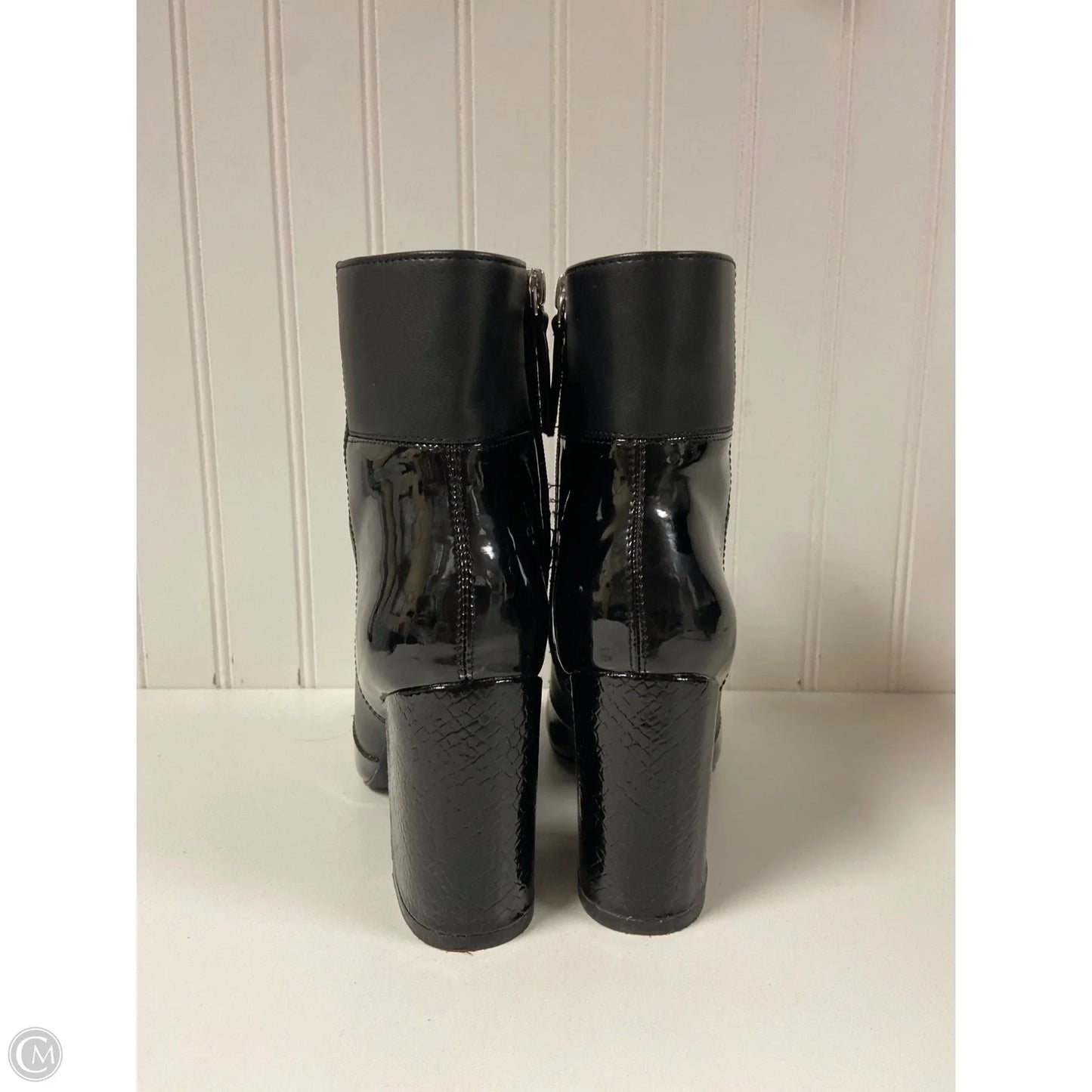 Boots Ankle Heels By Madden Girl In Black, Size: 8.5