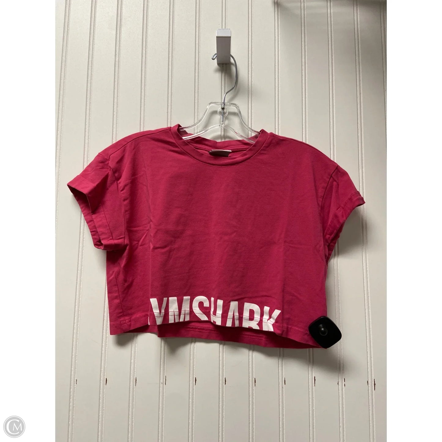 Athletic Top Short Sleeve By Gym Shark In Pink, Size: S