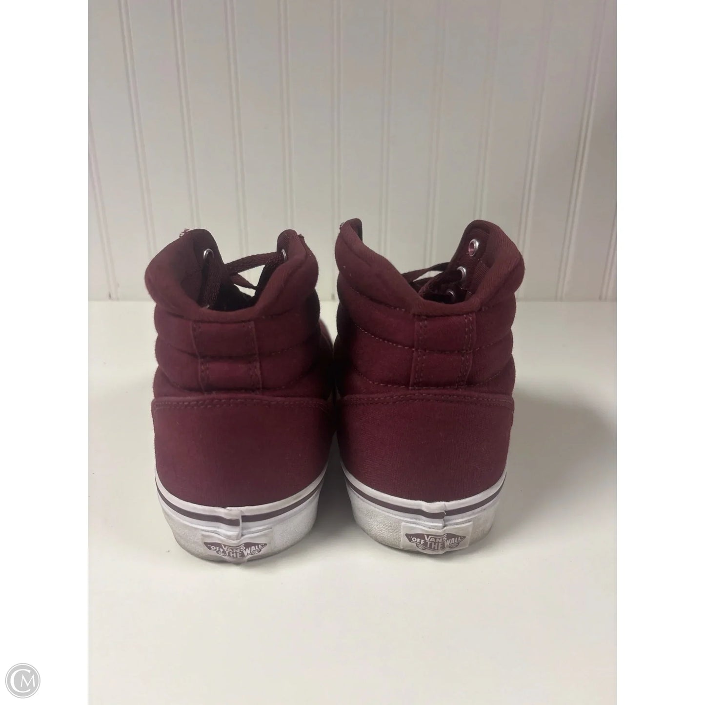 Shoes Sneakers By Vans In Maroon, Size: 10
