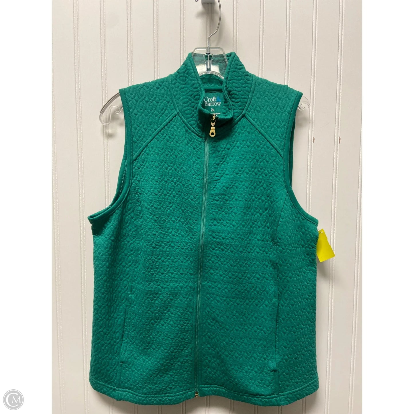 Vest Puffer & Quilted By Croft And Barrow In Green, Size: Mp