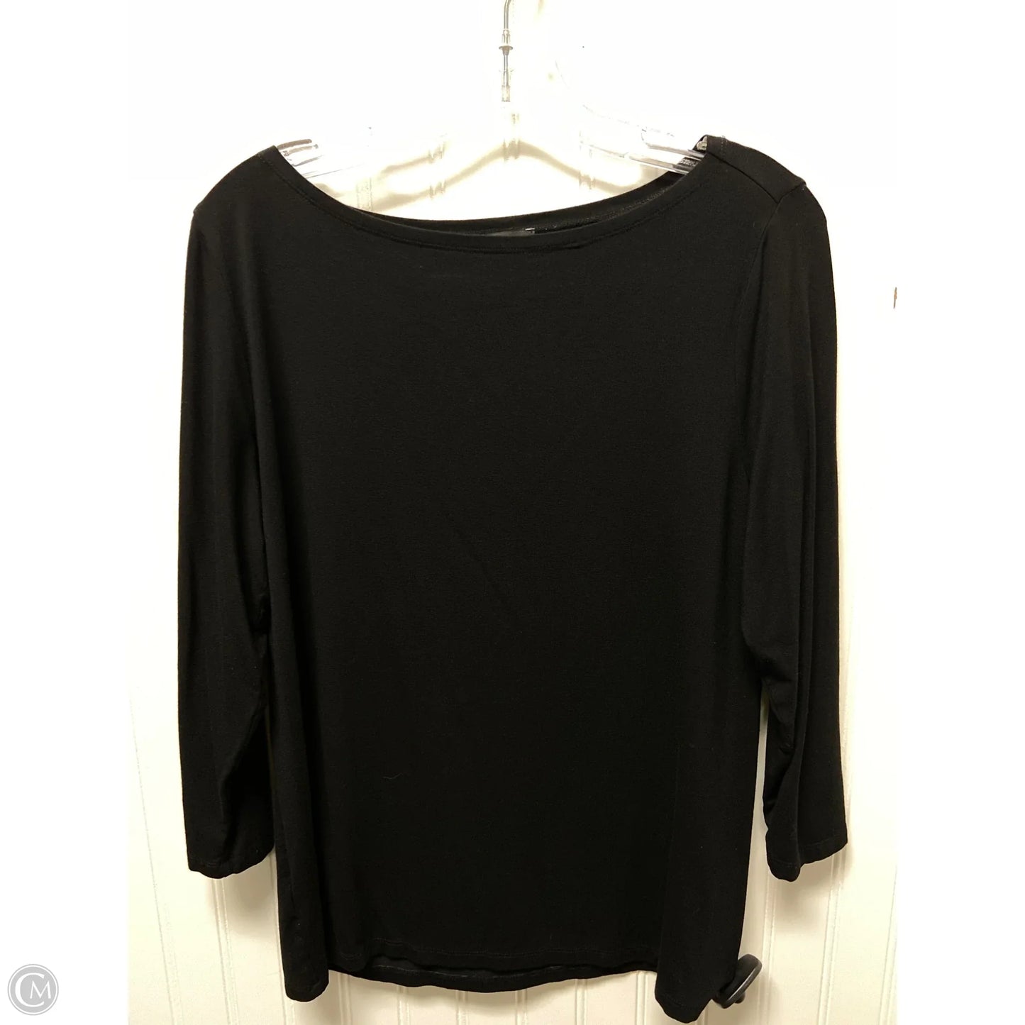 Top Long Sleeve Basic By Ann Taylor In Black, Size: L