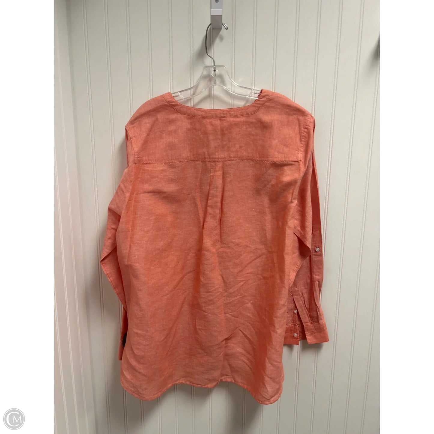 Top Long Sleeve By Talbots In Orange, Size: 2x