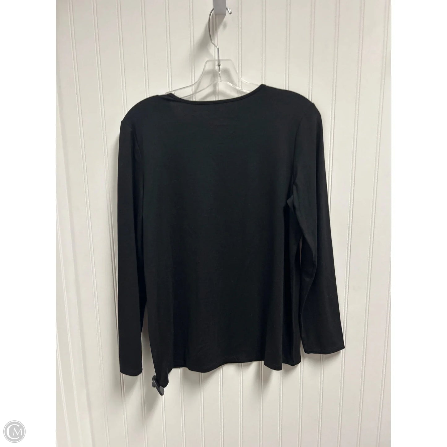 Top Long Sleeve Basic By Chicos In Black, Size: M