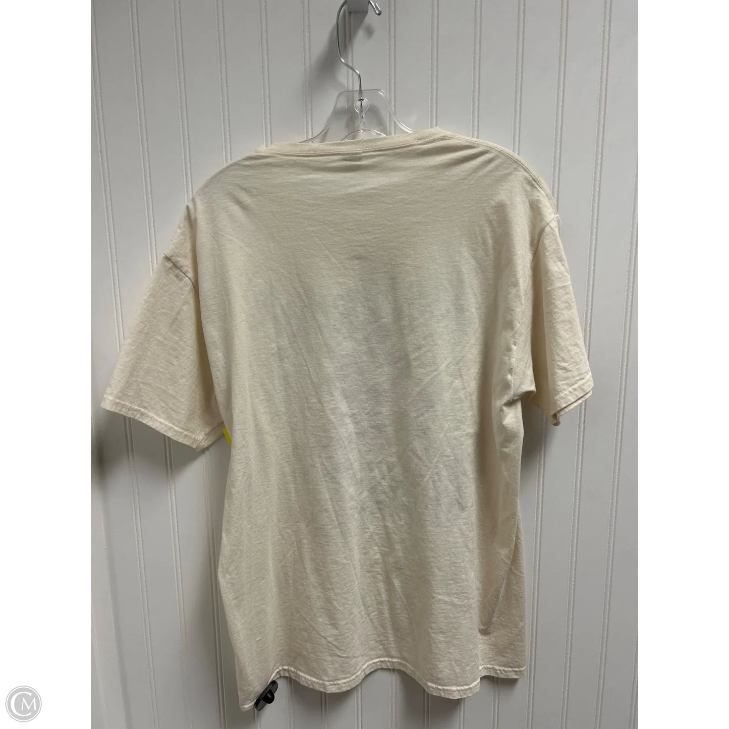 Top Short Sleeve Basic By Fruit Of The Loom In Cream, Size: L