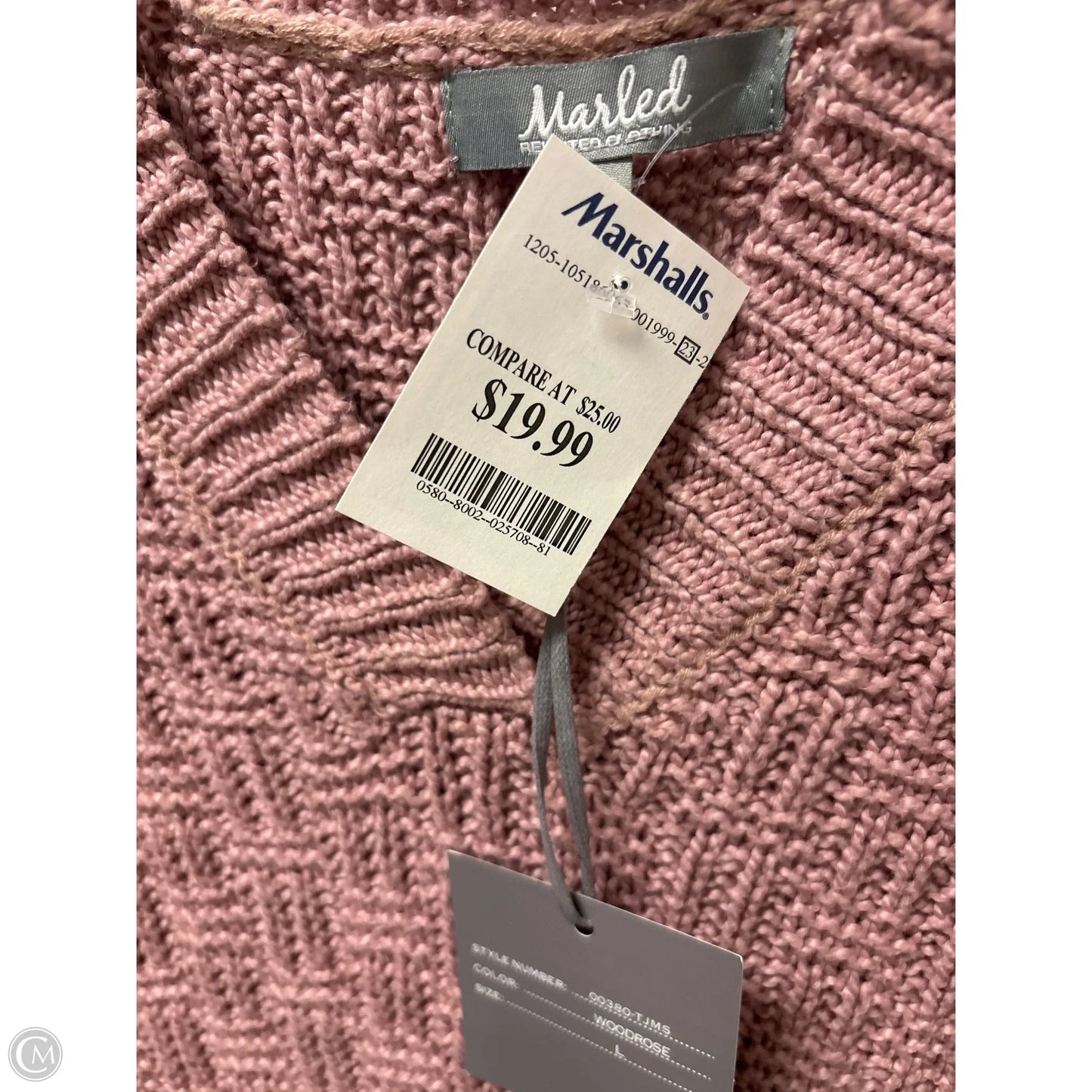 Sweater By Cme In Pink, Size: L