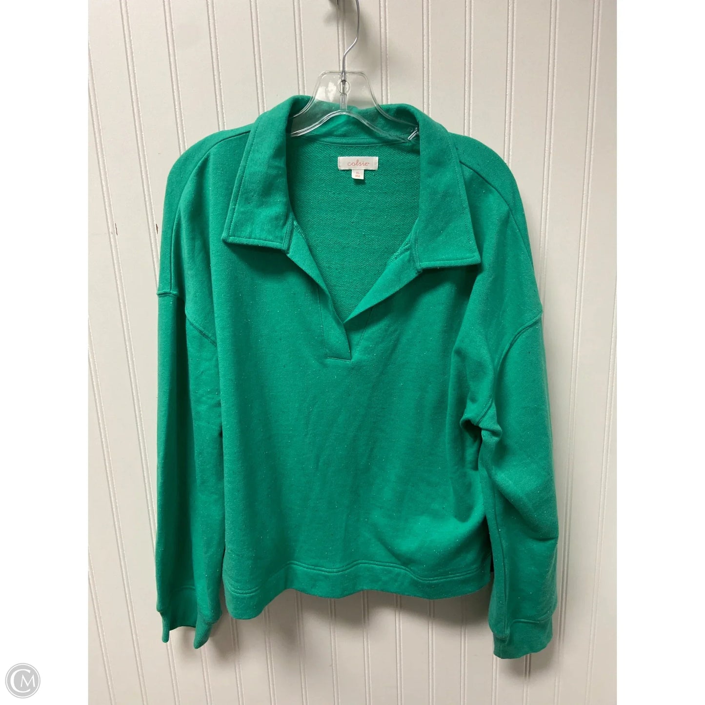Top Long Sleeve By Colsie In Green, Size: Xl