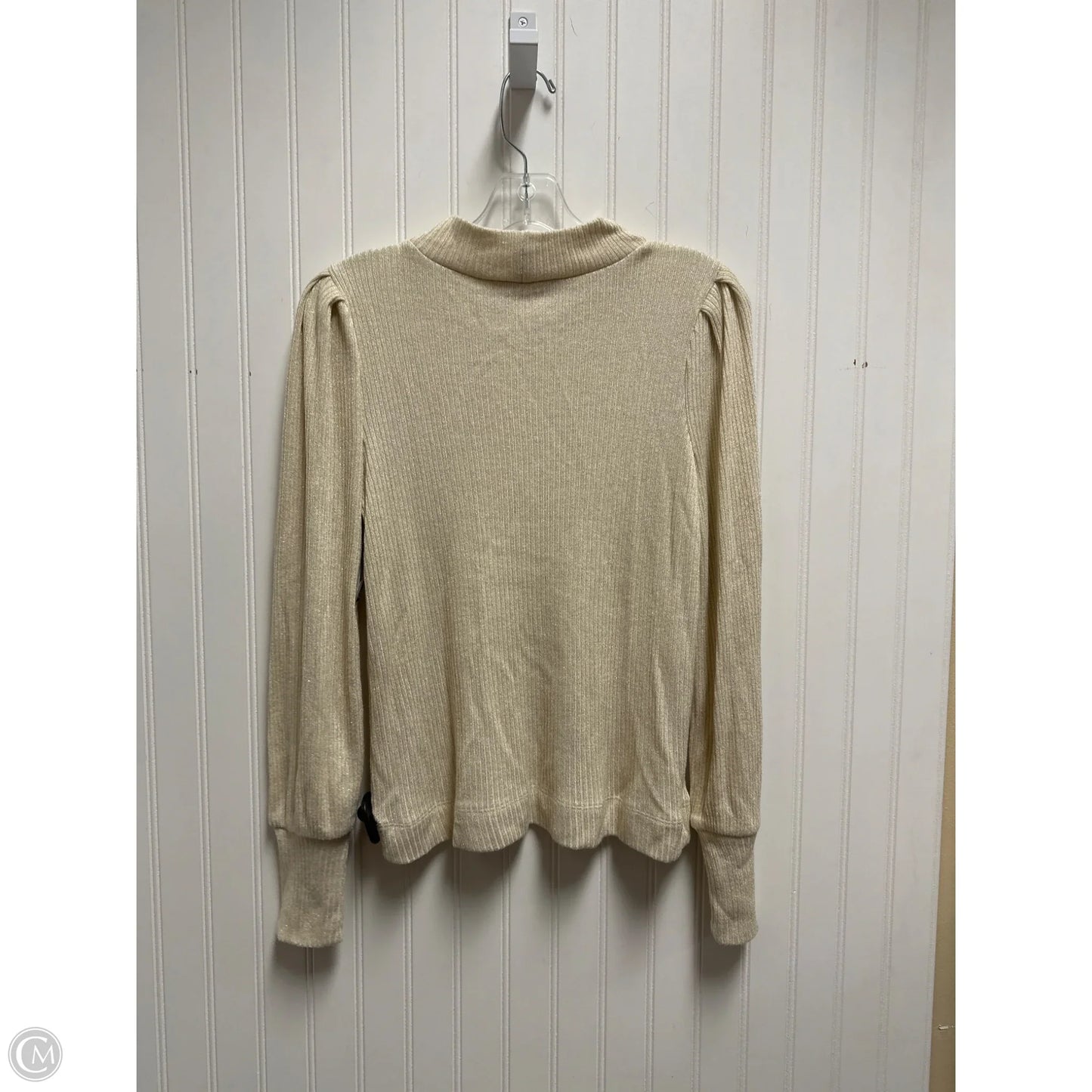 Top Long Sleeve By Loft In Gold, Size: S