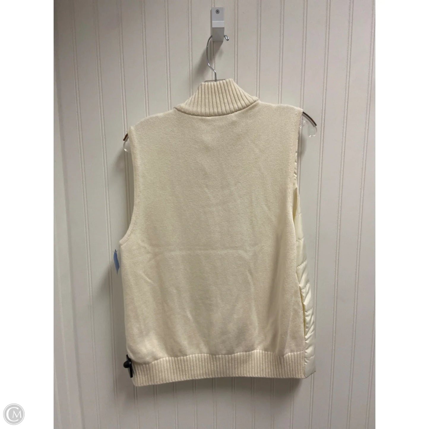 Vest Sweater By Michael By Michael Kors In Cream, Size: L