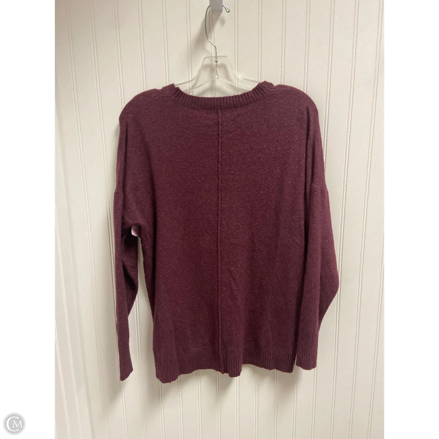 Sweater By Express In Maroon, Size: Xs