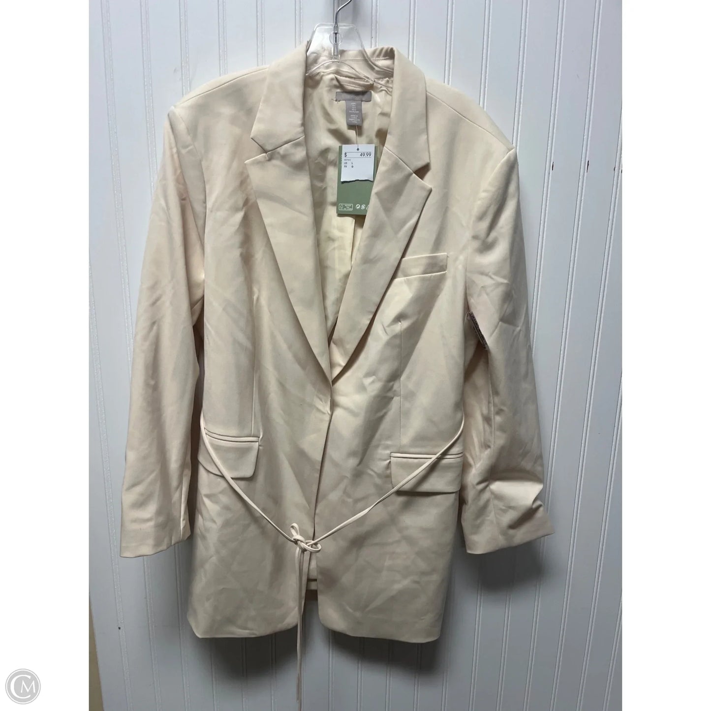 Blazer By H&m In Cream, Size: L