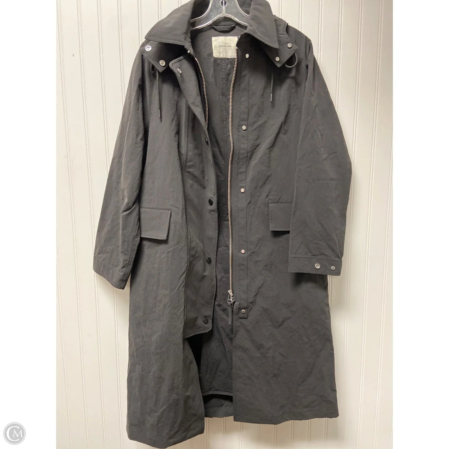 Jacket Windbreaker By Everlane In Grey, Size: Xxs