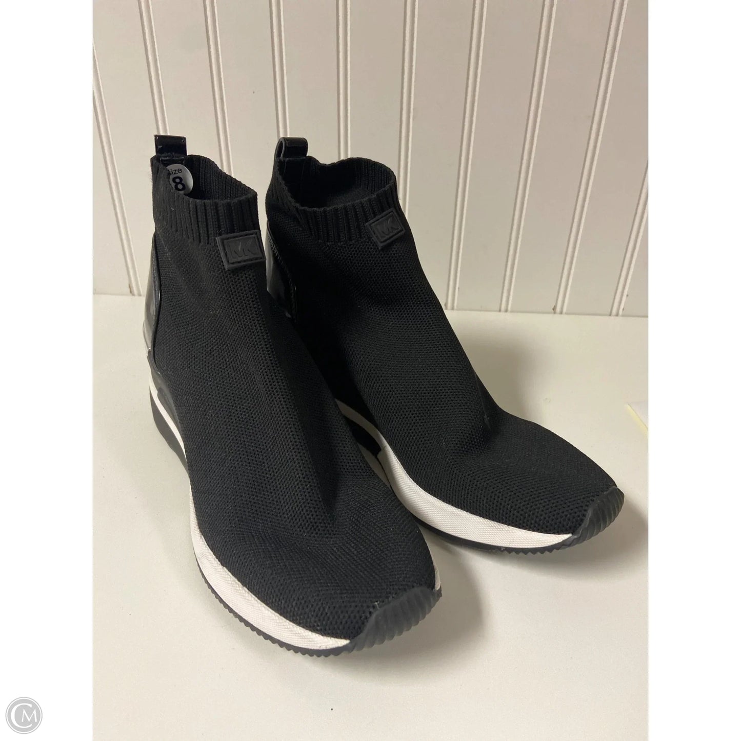 Shoes Sneakers By Michael By Michael Kors In Black & White, Size: 8