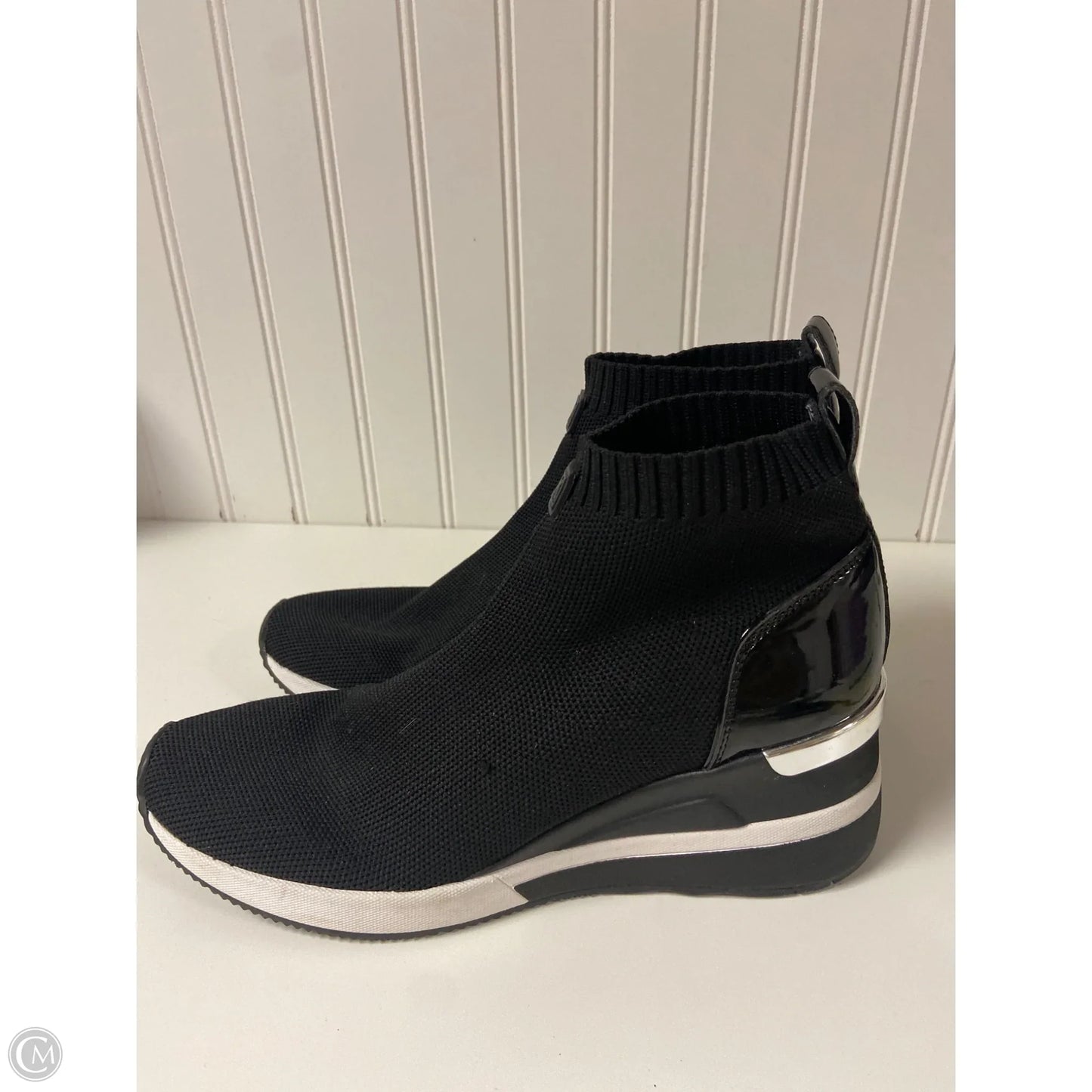Shoes Sneakers By Michael By Michael Kors In Black & White, Size: 8