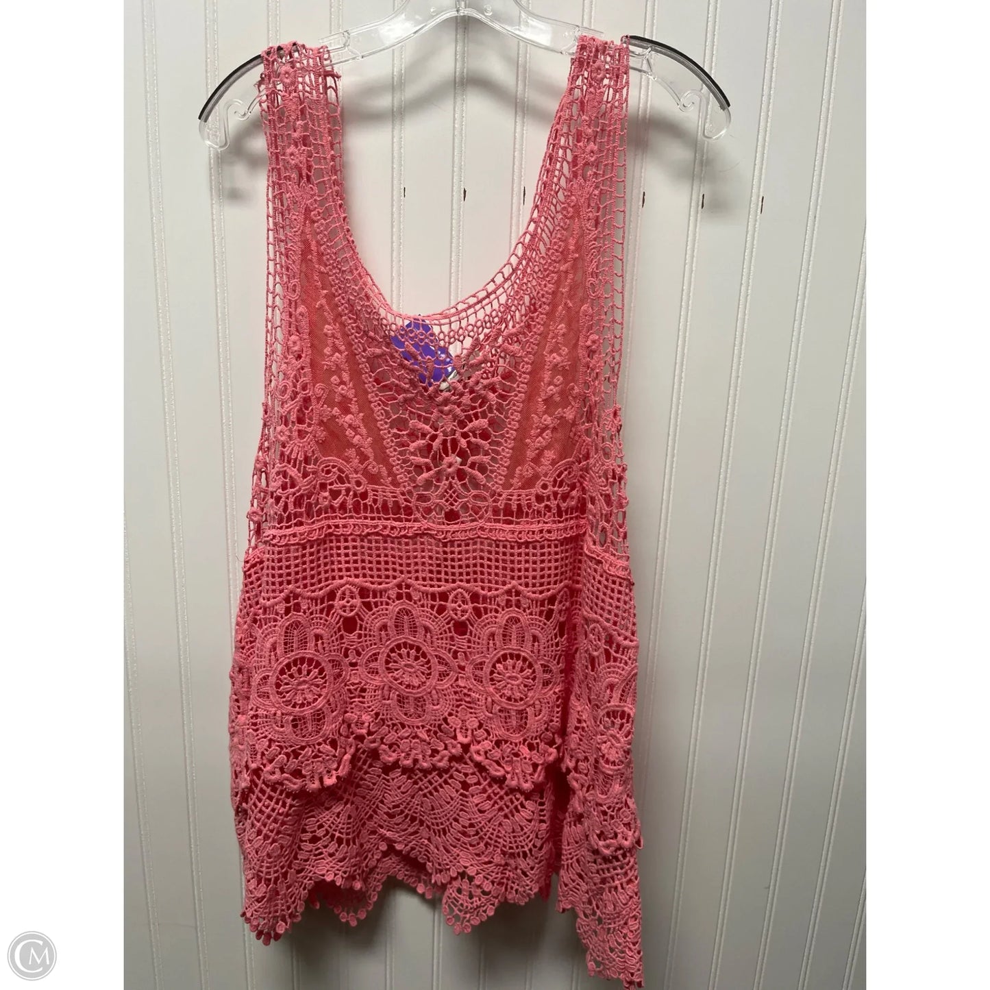 Swimwear Cover-up By Simply Noelle In Pink, Size: 1x