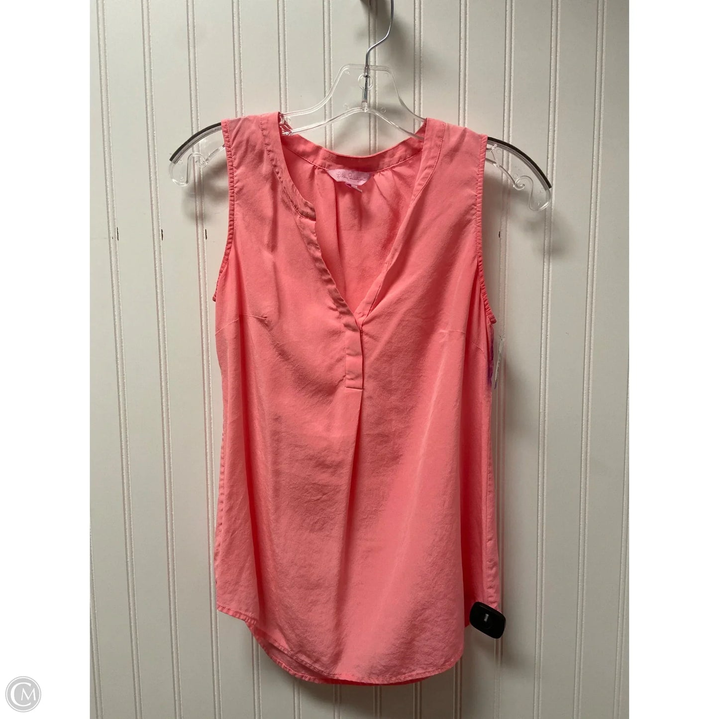 Top Sleeveless Designer By Lilly Pulitzer In Peach, Size: Xs