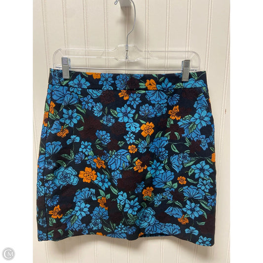 Skirt Midi By Loft In Floral Print, Size: 6