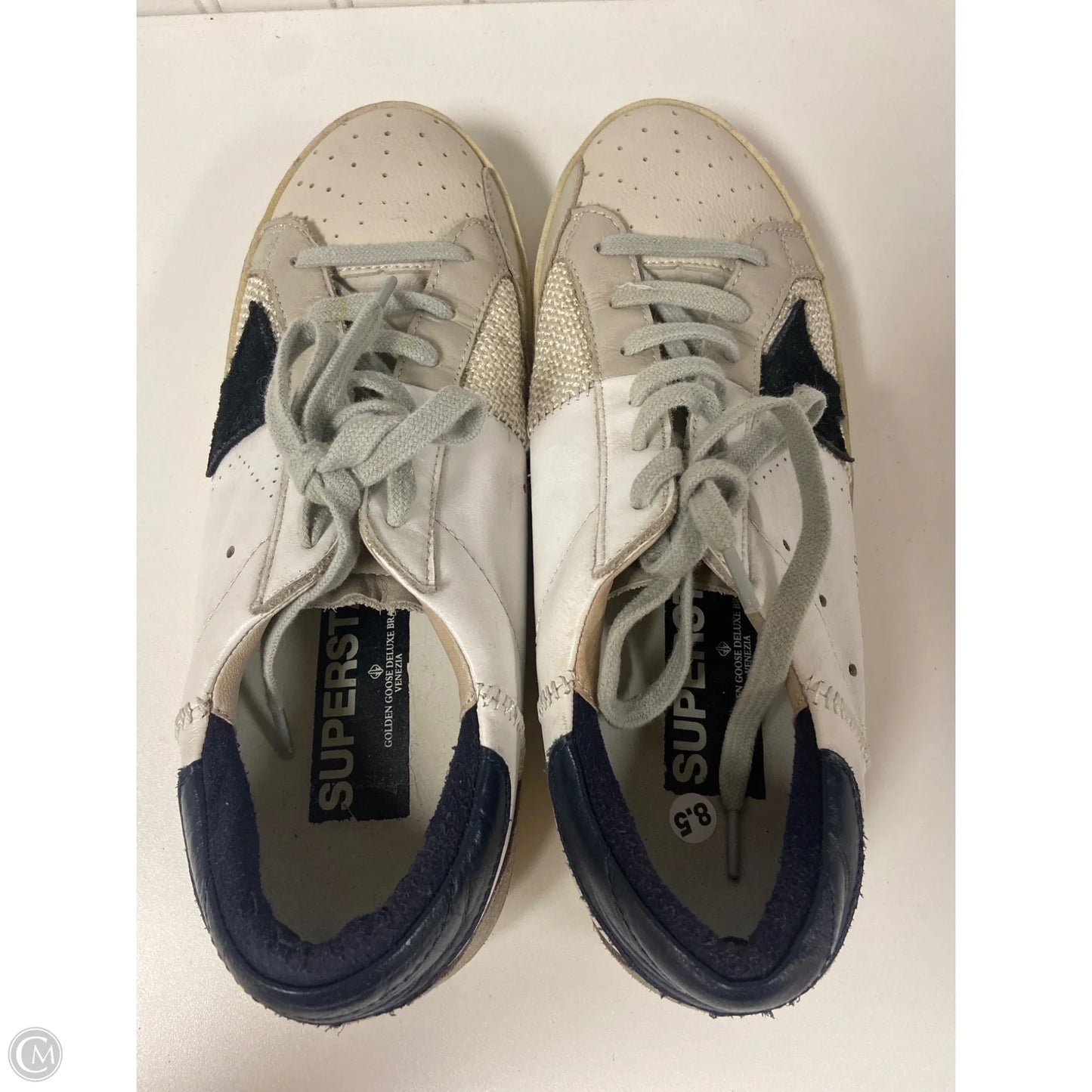 Shoes Luxury Designer By Golden Goose In Taupe, Size: 8.5 or 39