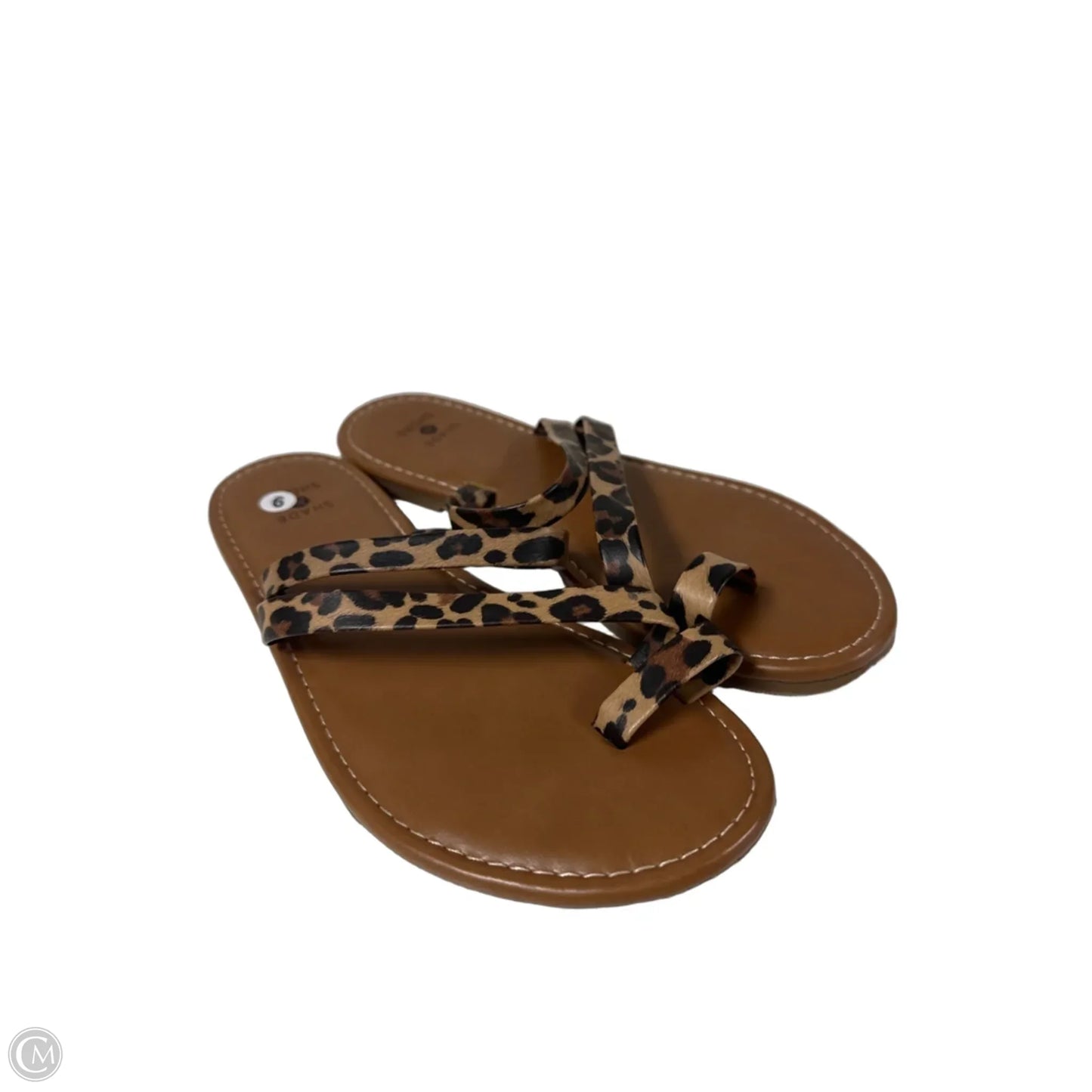 Sandals Flats By Shade & Shore In Brown, Size: 9